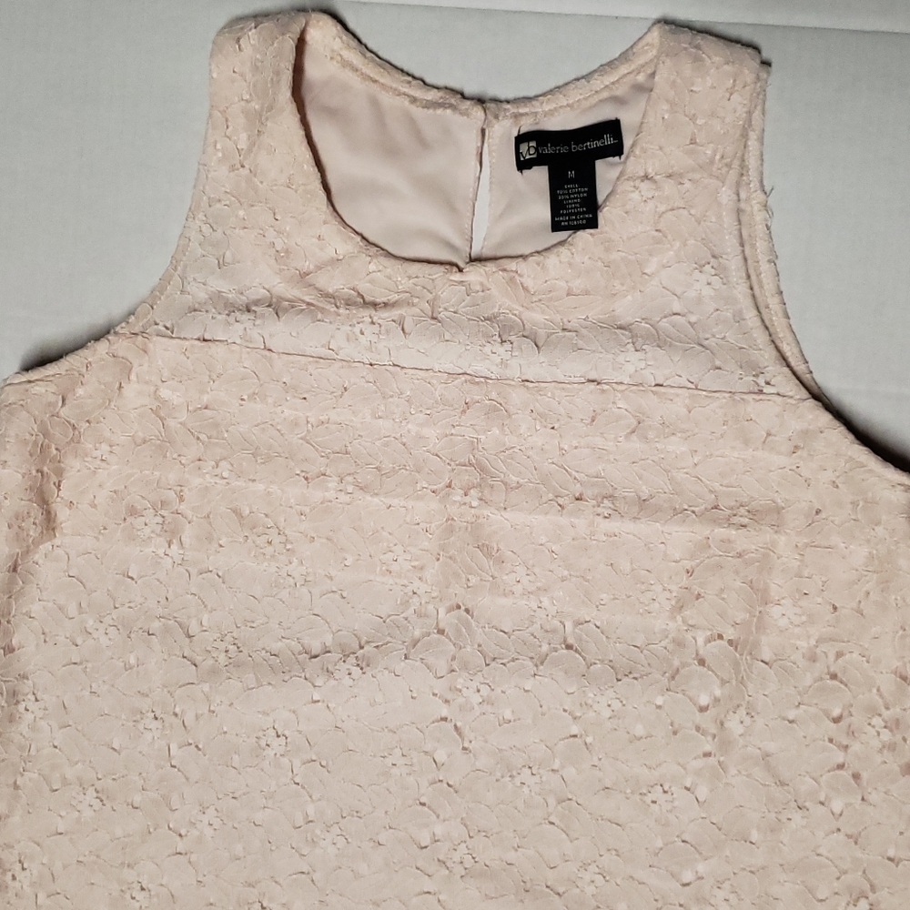Valerie Bertinelli Women's floral lace top sz M - Picture 3 of 5